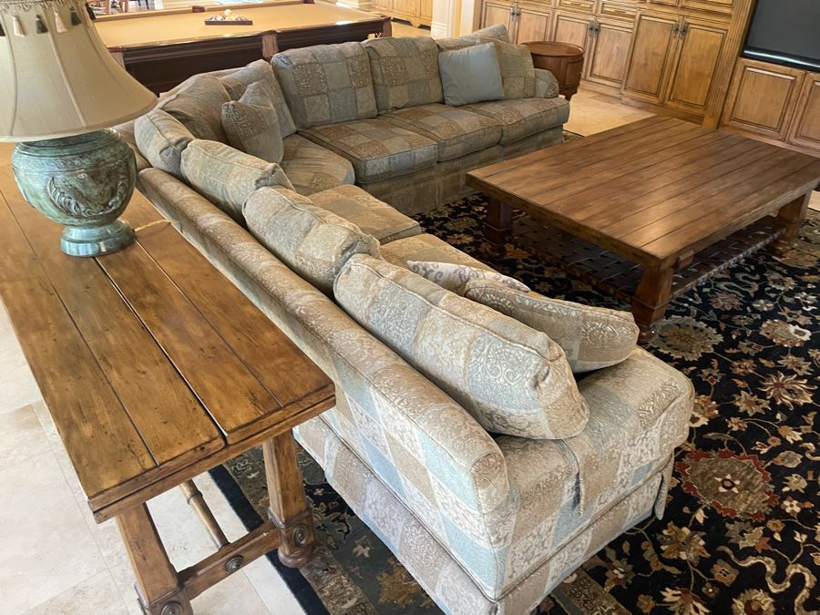 Drexel Heritage Upholstered Sectional Sofa 10'10' X 10'10' [Photo 10]