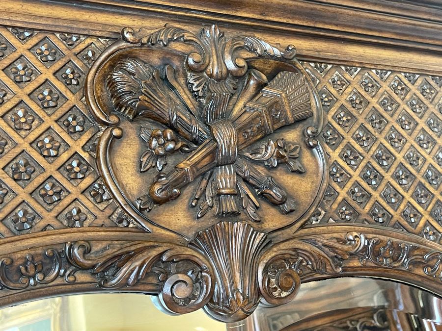 Full Length Wooden Beveled Glass Wall Mirror 4'W X 7'6'H [Photo 11]