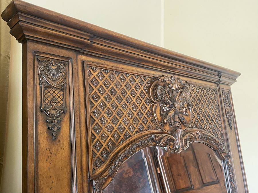 Full Length Wooden Beveled Glass Wall Mirror 4'W X 7'6'H [Photo 10]