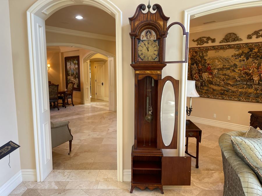 Maitland-Smith Grandfather Clock Working 18'W X 11'D X 8'3'H [Photo 8]