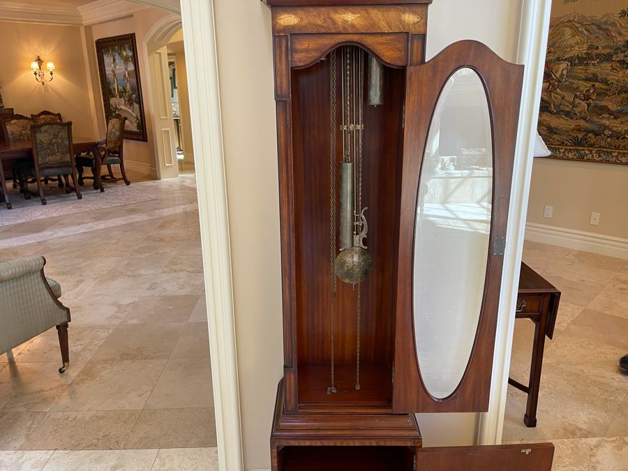 Maitland-Smith Grandfather Clock Working 18'W X 11'D X 8'3'H [Photo 9]