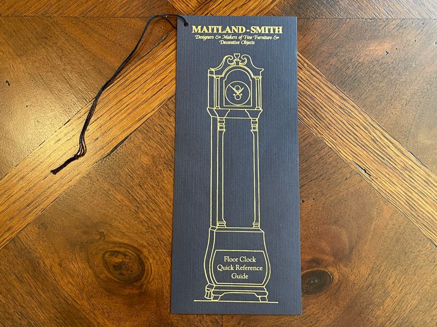 Maitland-Smith Grandfather Clock Working 18'W X 11'D X 8'3'H [Photo 16]