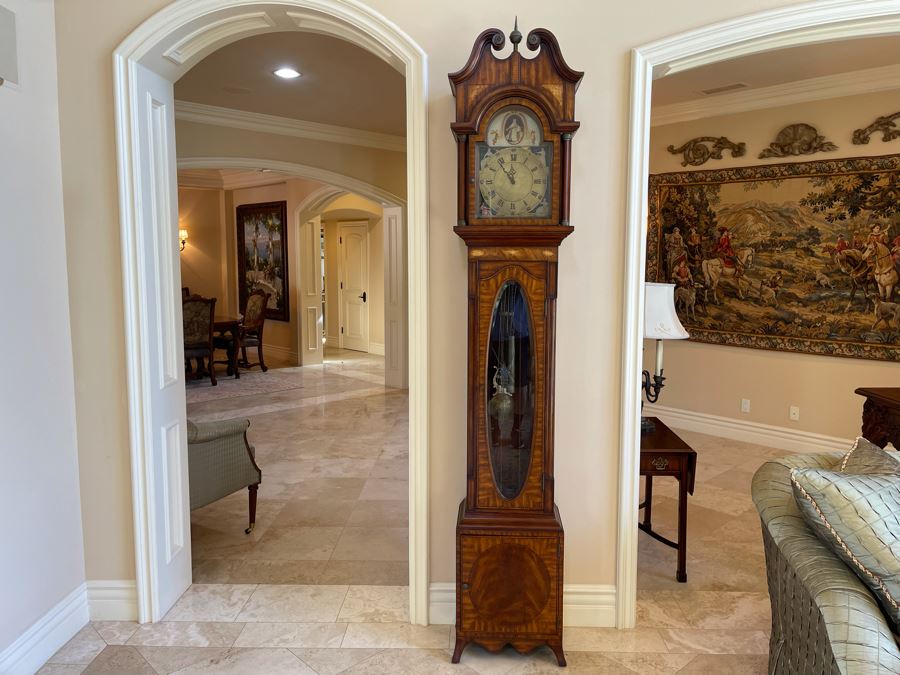 Maitland-Smith Grandfather Clock Working 18'W X 11'D X 8'3'H [Photo 1]