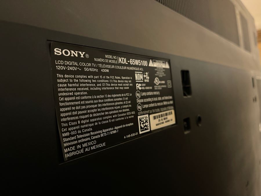 SONY KDL-65W5100 65' Bravia W Series LCD HDTV [Photo 7]