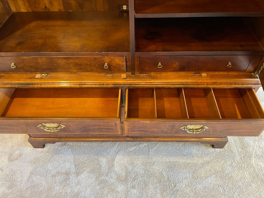 Aston Court By Henredon Wooden Armoire Cabinet Dresser 5'4'W X 21D X 6'10'H [Photo 11]