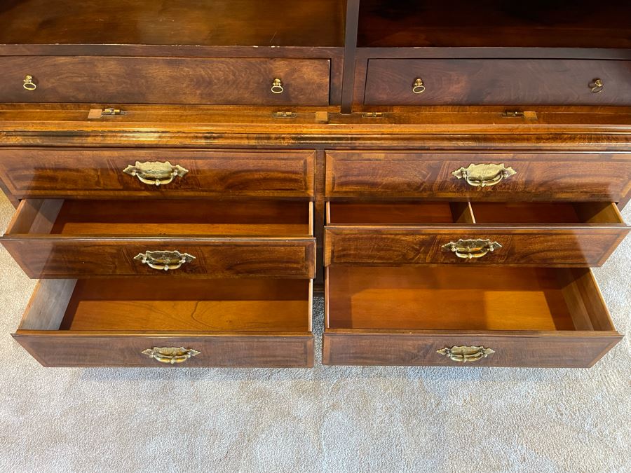 Aston Court By Henredon Wooden Armoire Cabinet Dresser 5'4'W X 21D X 6'10'H [Photo 12]