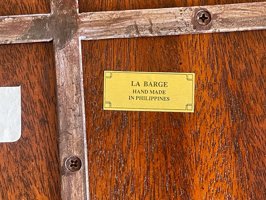 La Barge Side Table With Pair Of Brass Cherubs 22W X 16D X 28H [Photo 13]