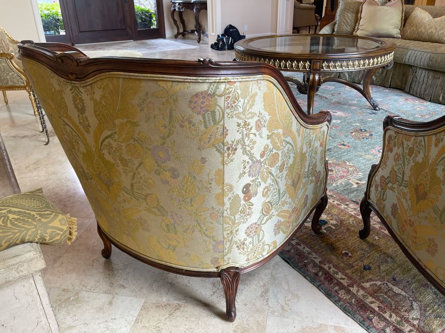 Pair Of Henredon Upholstered Armchairs 35W X 35D X 36H [Photo 9]