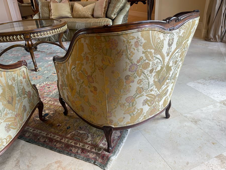 Pair Of Henredon Upholstered Armchairs 35W X 35D X 36H [Photo 8]