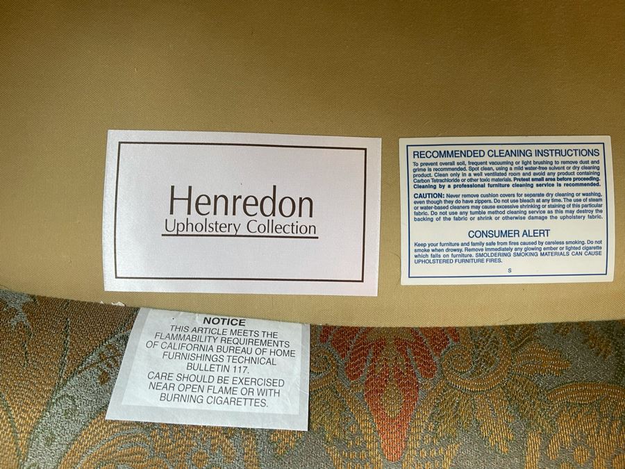 Pair Of Henredon Upholstered Armchairs 35W X 35D X 36H [Photo 11]