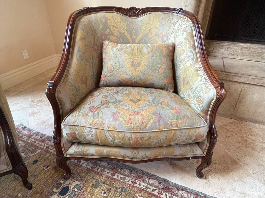 Pair Of Henredon Upholstered Armchairs 35W X 35D X 36H [Photo 15]