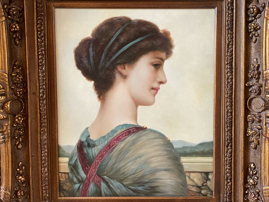 CORRECTION: 'Original Portrait Oil Painting On Canvas' In Beautiful Frame With Certificate Of Authenticity - Frame Measures 36W X 38H [Photo 4]