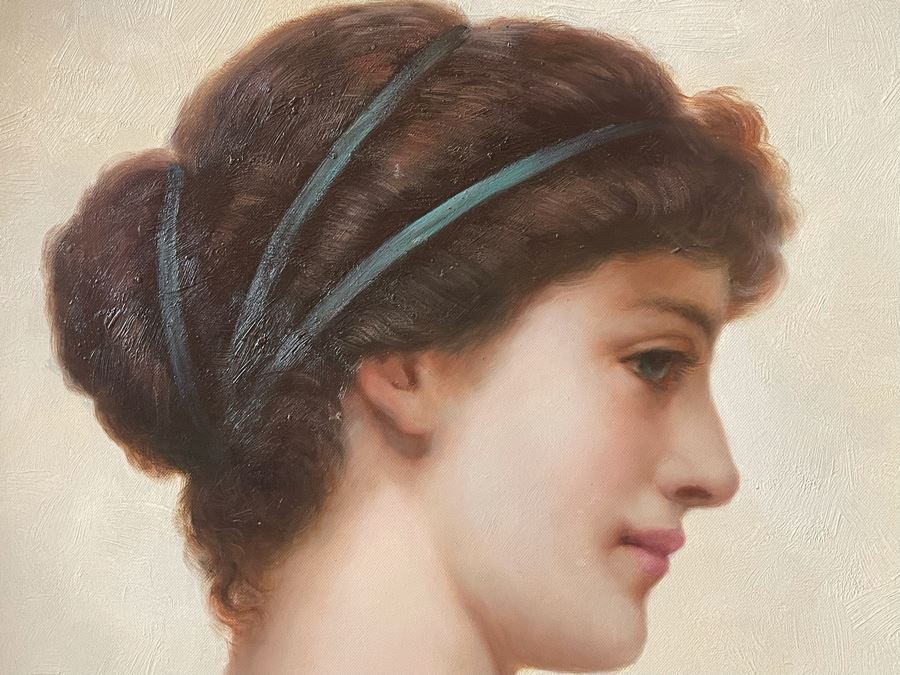 CORRECTION: 'Original Portrait Oil Painting On Canvas' In Beautiful Frame With Certificate Of Authenticity - Frame Measures 36W X 38H [Photo 6]