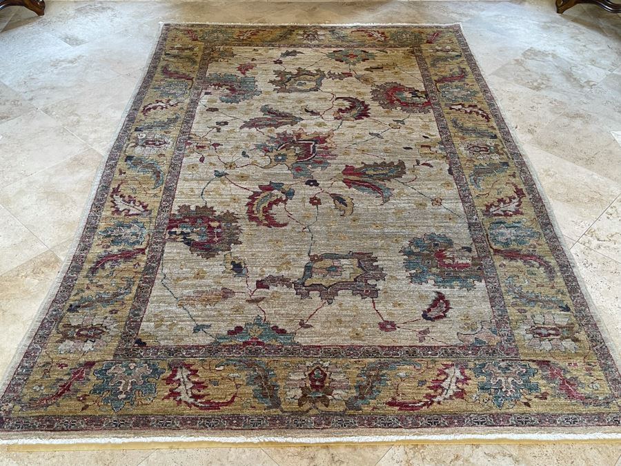 Hand Knotted Wool Area Rug 6'1' X 8'10' [Photo 3]