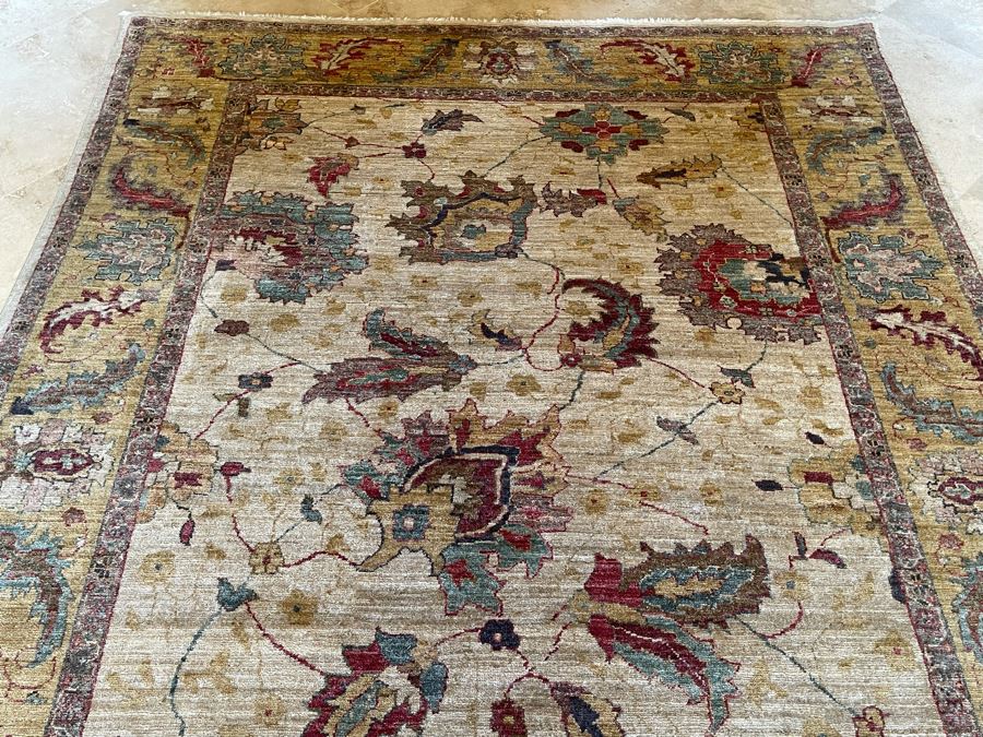 Hand Knotted Wool Area Rug 6'1' X 8'10' [Photo 6]