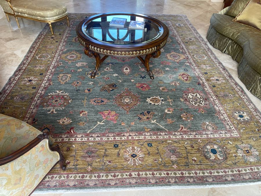 Large 15'4' X 11'3' Hand Knotted Fine Wool Persian Area Rug [Photo 7]