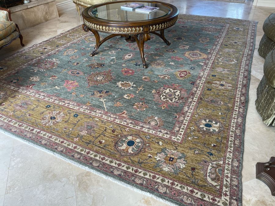 Large 15'4' X 11'3' Hand Knotted Fine Wool Persian Area Rug [Photo 9]