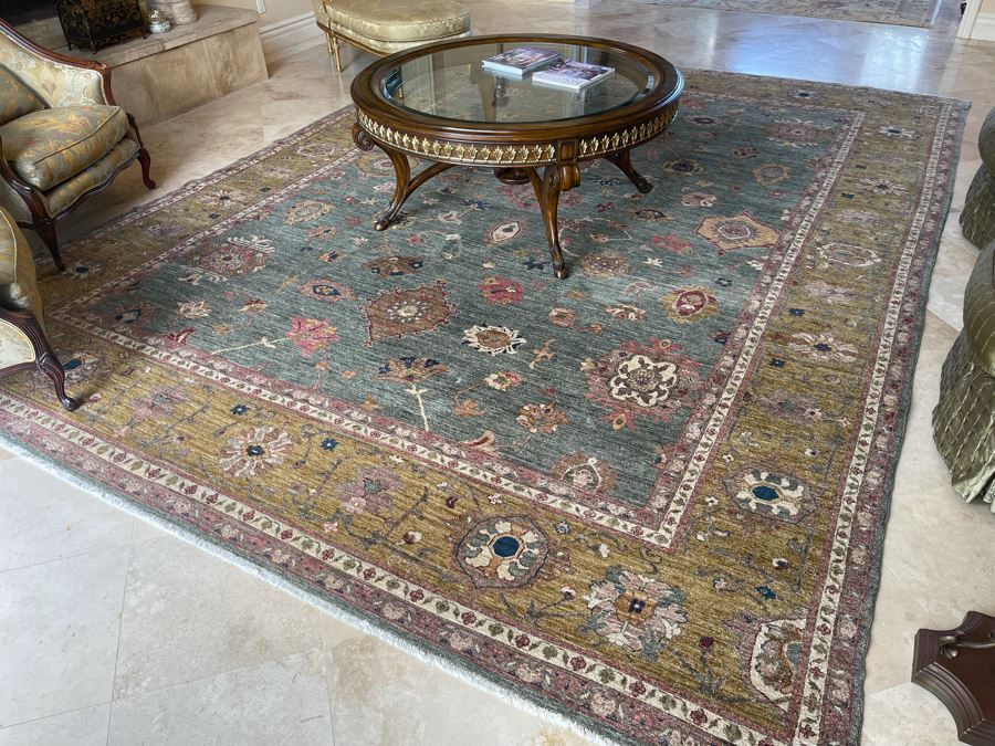 Large 15'4' X 11'3' Hand Knotted Fine Wool Persian Area Rug [Photo 11]