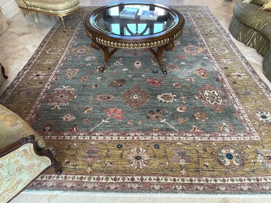 Large 15'4' X 11'3' Hand Knotted Fine Wool Persian Area Rug