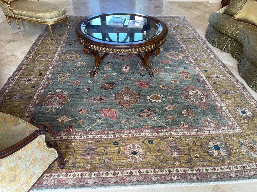 Large 15'4' X 11'3' Hand Knotted Fine Wool Persian Area Rug [Photo 5]