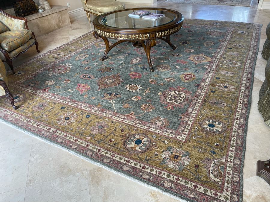 Large 15'4' X 11'3' Hand Knotted Fine Wool Persian Area Rug [Photo 10]