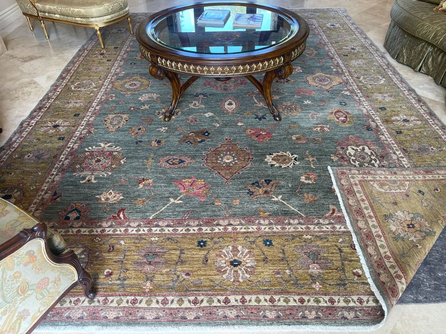 Large 15'4' X 11'3' Hand Knotted Fine Wool Persian Area Rug [Photo 12]