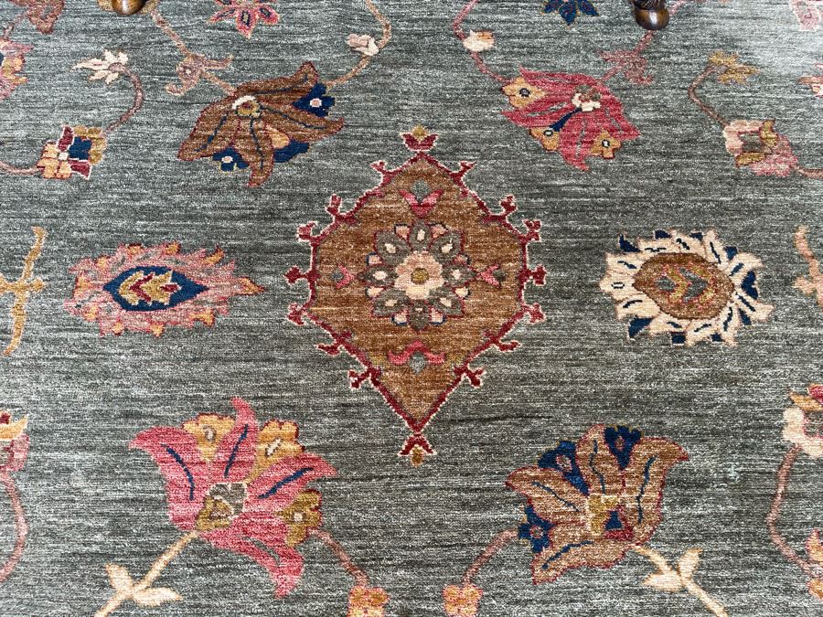 Large 15'4' X 11'3' Hand Knotted Fine Wool Persian Area Rug [Photo 16]