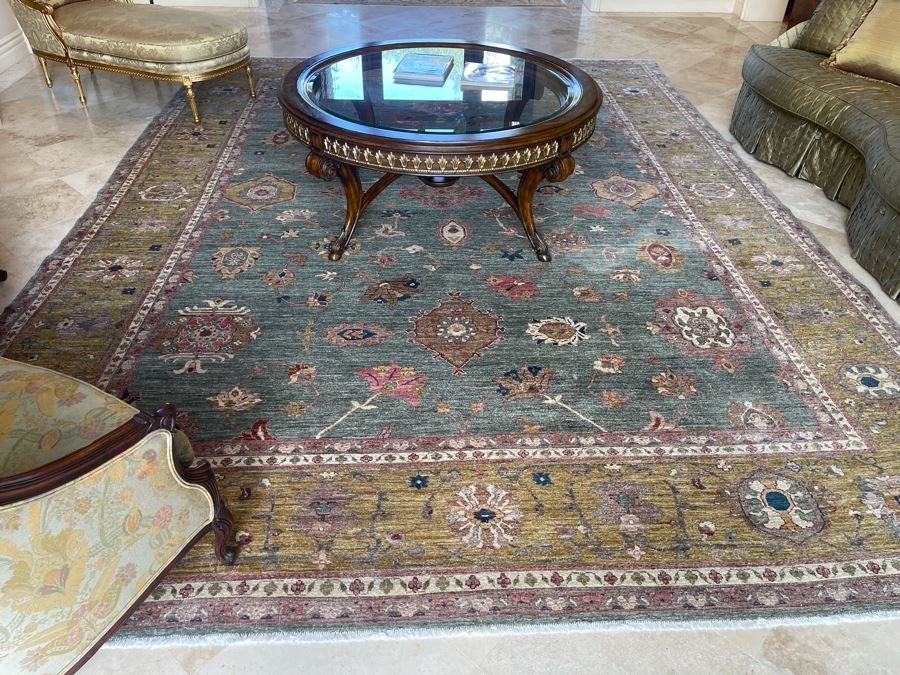 Large 15'4' X 11'3' Hand Knotted Fine Wool Persian Area Rug [Photo 4]