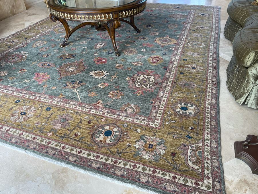 Large 15'4' X 11'3' Hand Knotted Fine Wool Persian Area Rug [Photo 8]
