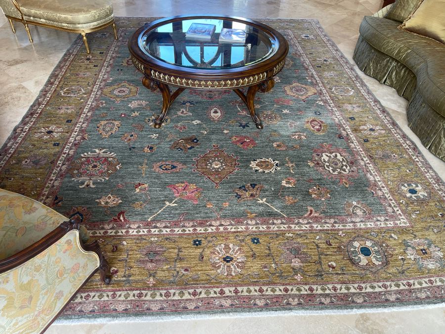 Large 15'4' X 11'3' Hand Knotted Fine Wool Persian Area Rug [Photo 6]