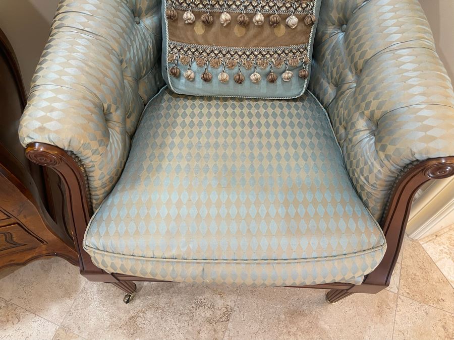 Pair Of Lillian August Tufted Armchairs [Photo 13]