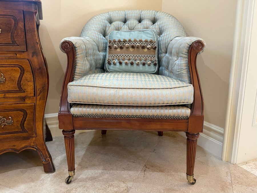 Pair Of Lillian August Tufted Armchairs [Photo 14]