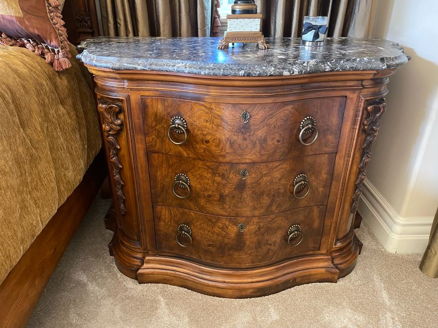 Pair Of Henredon Wooden Nightstands 48W X 24D X 34H [Photo 14]