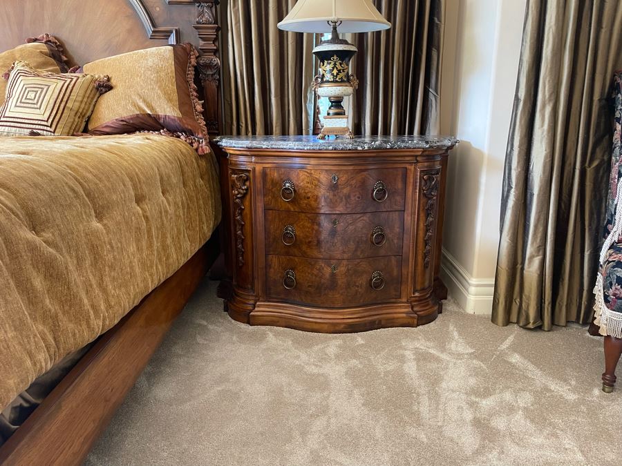 Pair Of Henredon Wooden Nightstands 48W X 24D X 34H [Photo 18]