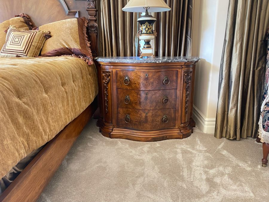 Pair Of Henredon Wooden Nightstands 48W X 24D X 34H [Photo 17]