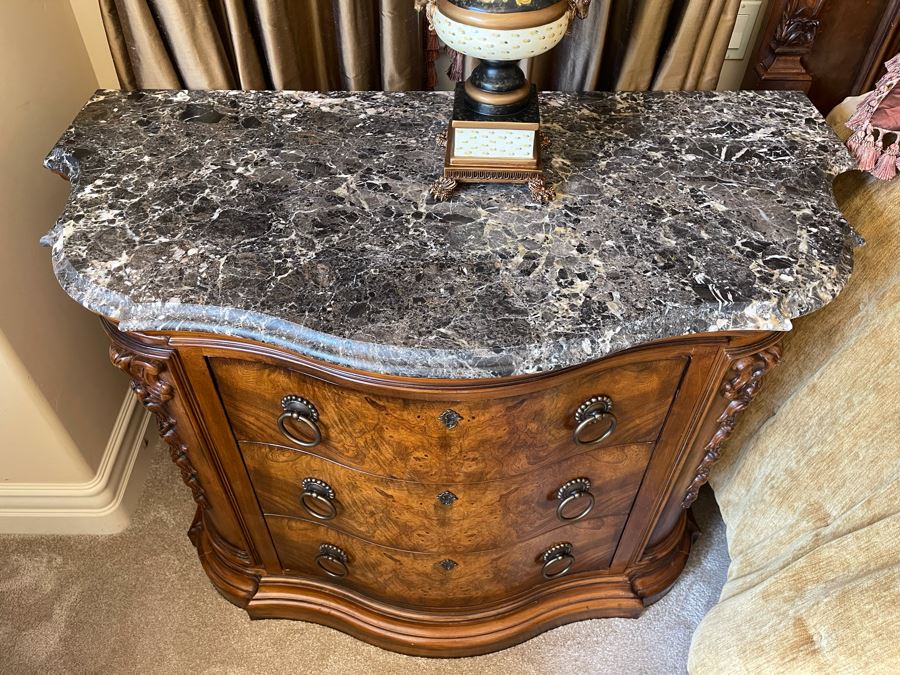 Pair Of Henredon Wooden Nightstands 48W X 24D X 34H [Photo 9]