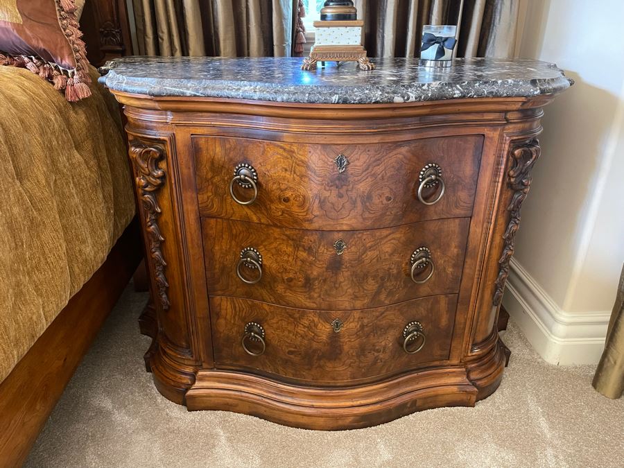 Pair Of Henredon Wooden Nightstands 48W X 24D X 34H [Photo 13]