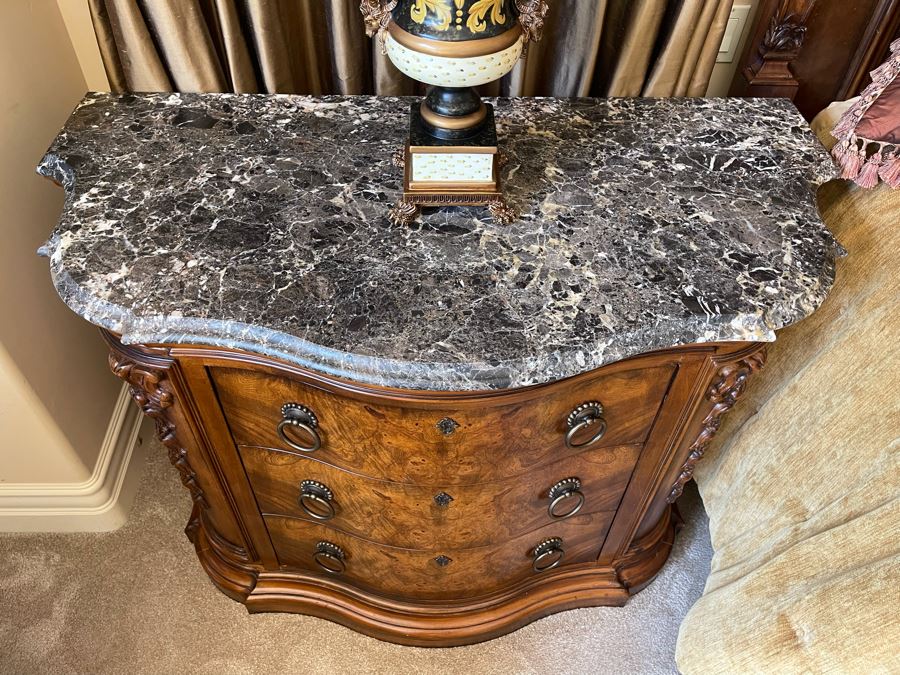 Pair Of Henredon Wooden Nightstands 48W X 24D X 34H [Photo 10]