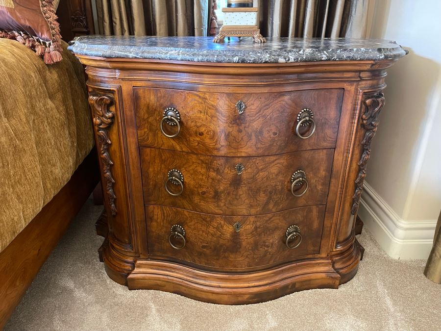 Pair Of Henredon Wooden Nightstands 48W X 24D X 34H [Photo 15]