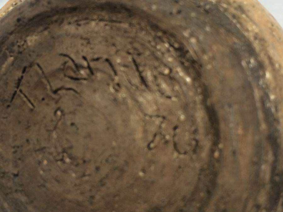 Small Signed Pottery Piece [Photo 13]