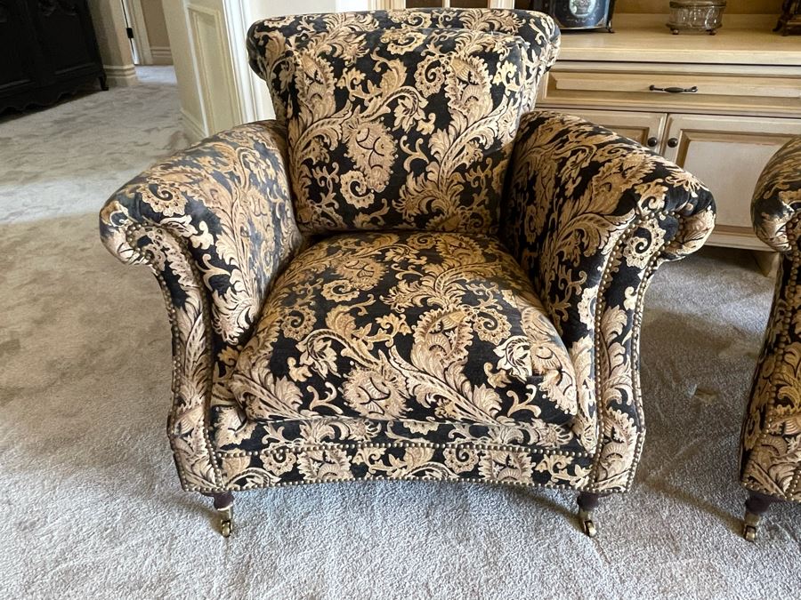 Pair Of Henredon Upholstered Armchairs [Photo 13]