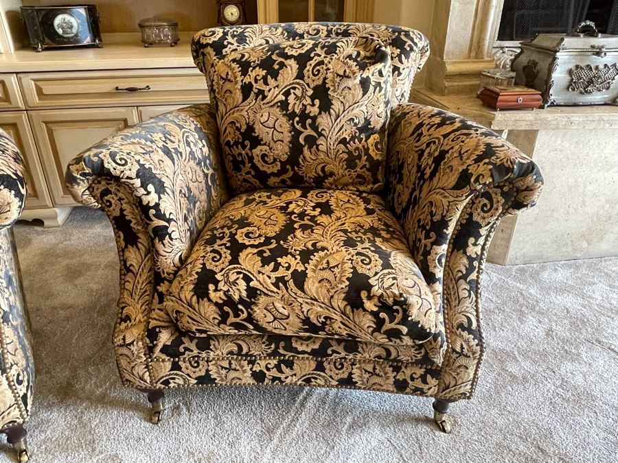 Pair Of Henredon Upholstered Armchairs [Photo 12]