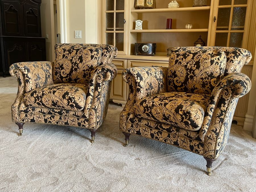 Pair Of Henredon Upholstered Armchairs [Photo 10]