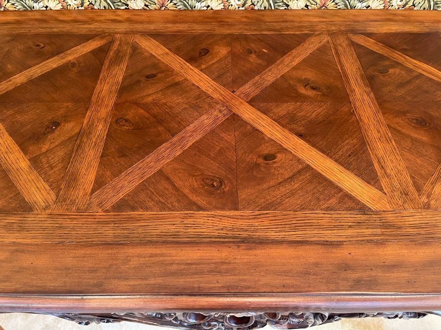 Stunning Henredon Furniture Wooden Parquetry Top Table 5'9'W X 30D X 37H [Photo 15]