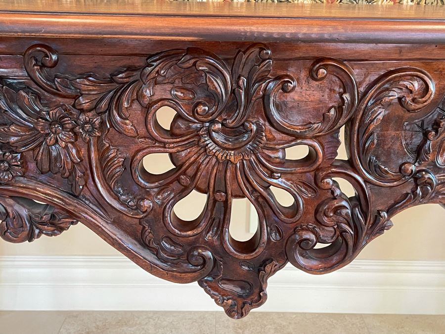 Stunning Henredon Furniture Wooden Parquetry Top Table 5'9'W X 30D X 37H [Photo 12]