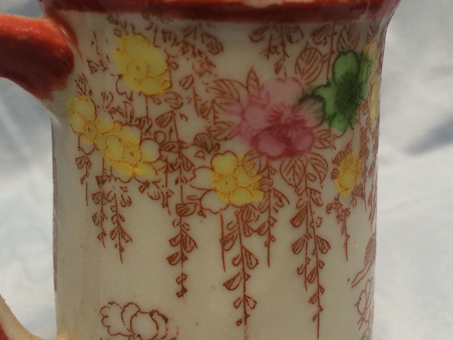 Small Hand Painted Geisha Ware Girl Pitcher [Photo 12]