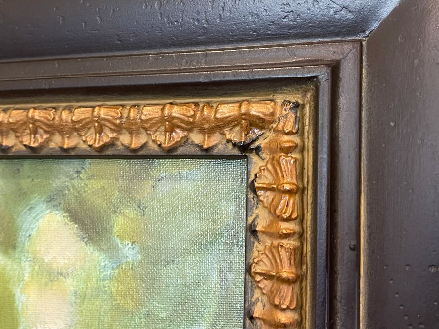 Framed Canvas Chimpanzee Print Frame Measures 46.5 X 46.5 [Photo 6]