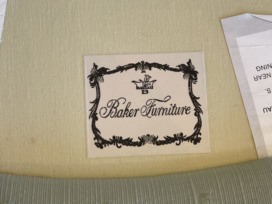 Pair Of Baker Furniture Upholstered Armchairs (Some Staining) [Photo 12]