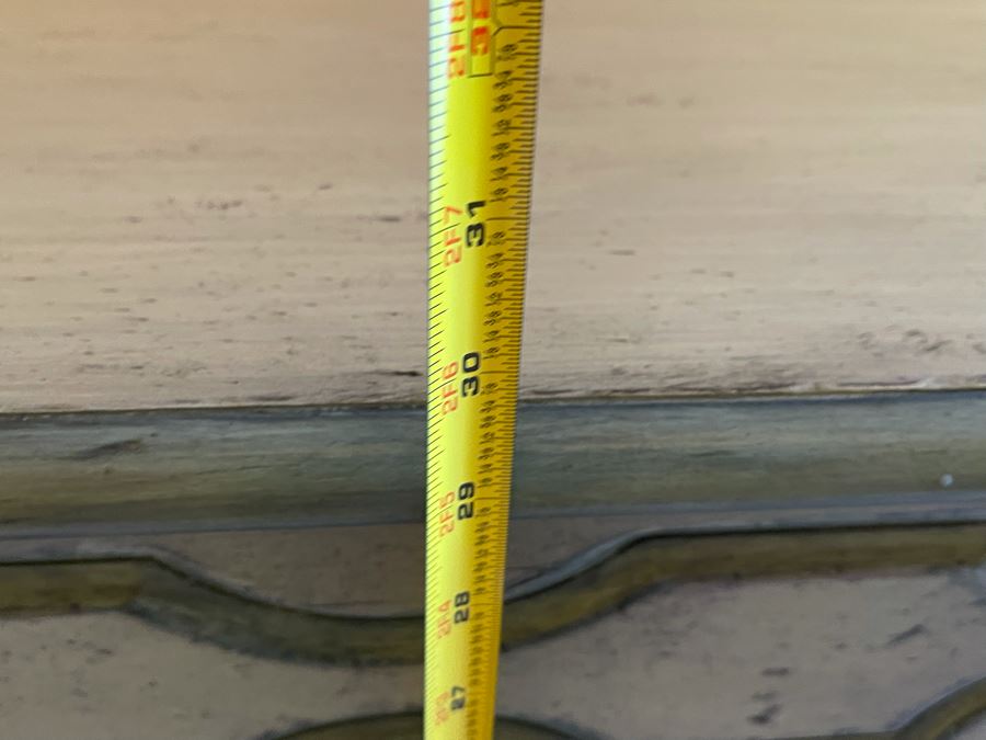 Wooden Side Table With Drawer Painted Light Blue Green 40.5W X 18.5D X 29.5H [Photo 13]