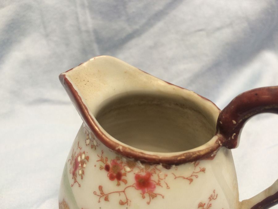 Small Hand Painted Geisha Ware Girl Pitcher [Photo 16]